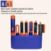 EN-4133 6-in-1 Electric Hair Styling Tool – Hair Straightener, Curler, Hot Air Brush & One-Step Dryer with Ionic Technology for Salon-Quality Styling at Home