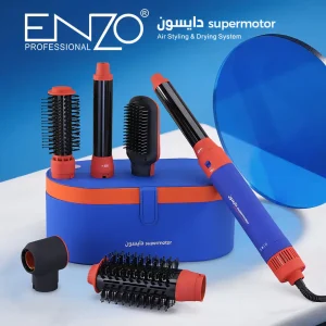 IMG-20250821-WA0144 EN-4133 6-in-1 Electric Hair Styling Tool – Hair Straightener, Curler, Hot Air Brush & One-Step Dryer with Ionic Technology for Salon-Quality Styling at Home